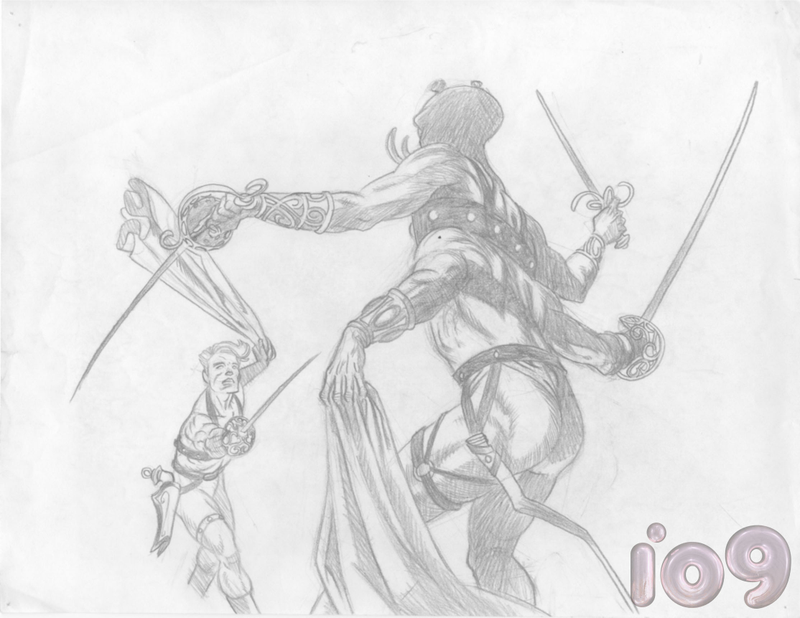 Illustration for article titled John Carter, As Imagined by 12-Year-Old Andrew Stanton and teenage Michael Chabon